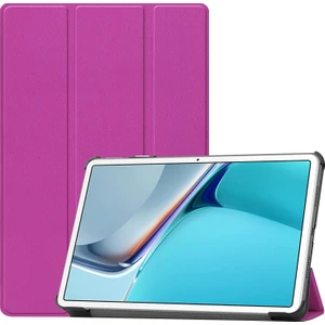Case 4U Huawei MatePad 11 (2021) Smart Cover Katlanabilir Standlı Tablet Akıllı Kapak Mor