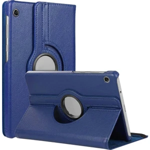 Lenovo Tab M10 TB-X605F 10.1` Kılıf, (ZA480027TR) 360 Rotating Stand Deri Lacivert