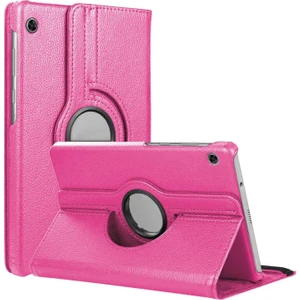 Lenovo Tab M10 TB-X505F 10.1` Kılıf, (ZA4G0072TR) 360 Rotating Stand Deri Pembe