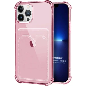 Apple iPhone 13 Pro Card Slot Shock Kılıf Pembe