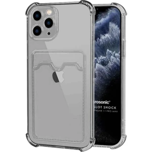 Apple iPhone 11 Pro Max Card Slot Shock Kılıf Siyah