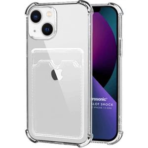 Apple iPhone 13 Mini Card Slot Shock Kılıf Şeffaf