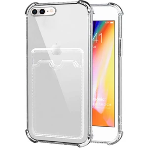 Apple iPhone 7 Plus Card Slot Shock Kılıf Şeffaf