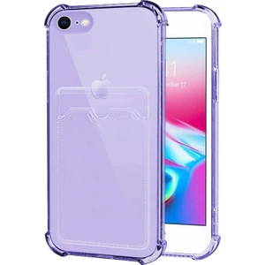 Apple iPhone 7 Card Slot Shock Kılıf Lila