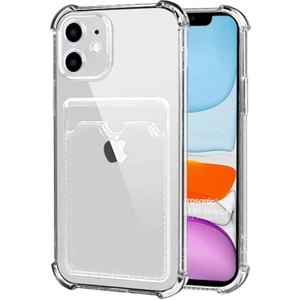 Apple iPhone 11 Card Slot Shock Kılıf Şeffaf