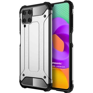Samsung Galaxy M22 Kılıf Rugged Armor Gümüş