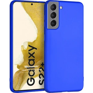Matte Silicone Samsung Galaxy S22 Plus Kılıf Mavi