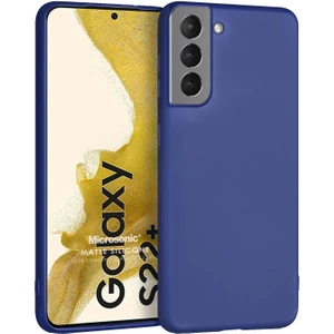 Matte Silicone Samsung Galaxy S22 Plus Kılıf Lacivert
