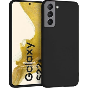 Matte Silicone Samsung Galaxy S22 Plus Kılıf Siyah
