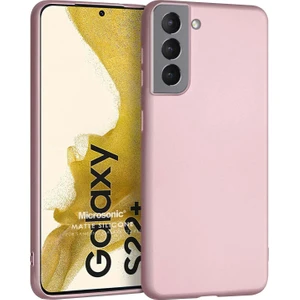 Matte Silicone Samsung Galaxy S22 Plus Kılıf Rose Gold