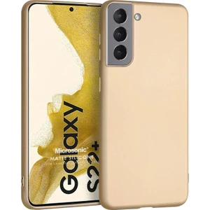 Matte Silicone Samsung Galaxy S22 Plus Kılıf Gold
