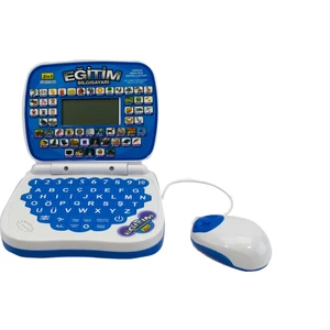 Oyuncak Eğitici Laptop Mavi Bilgisayar Türkçe-İngilizce