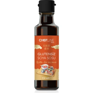 Chefline Asia Glutensiz Soya 150 ml + İstiridye Sos 150 ml + Soya Sosu 150 ml + Teriyaki Sos 150 ml 4'lü