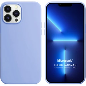 Apple iPhone 13 Pro Kılıf Liquid Lansman Silikon Mavi