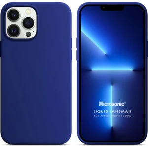 Apple iPhone 13 Pro Kılıf Liquid Lansman Silikon Lacivert