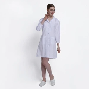 Kadın Klasik Beyaz Doktor Önlük Hemşire Eczacı Öğretmen Laboratuvar Alpaka Kumaş