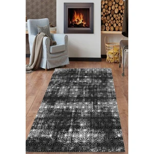 Kristal Desenli Antrasit Halı (Makinada Yıkanabilir Kaymaz Dot Taban) - ES1275