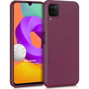 Matte Silicone Samsung Galaxy M32 4g Kılıf Mor