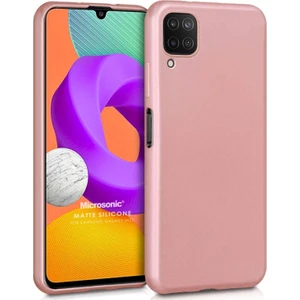 Matte Silicone Samsung Galaxy M32 4g Kılıf Rose Gold