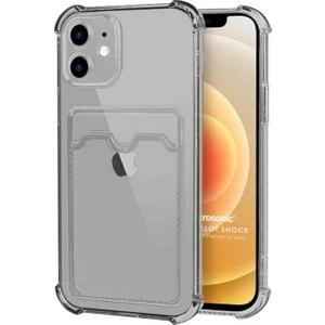Apple iPhone 12 Mini Card Slot Shock Kılıf Siyah