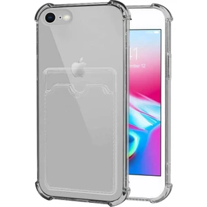 Apple iPhone 8 Card Slot Shock Kılıf Siyah