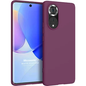 Matte Silicone Huawei Nova 9 Kılıf Mor