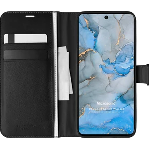 General Mobile Gm 22 Plus Kılıf Delux Leather Wallet Siyah
