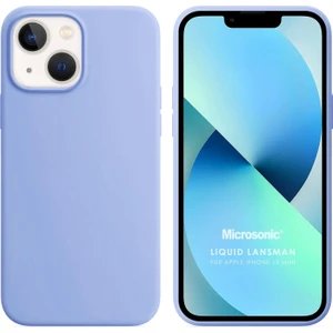 Apple iPhone 13 Mini Kılıf Liquid Lansman Silikon Mavi