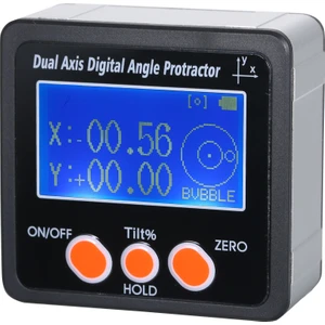 Guangdong Spirit Arka Işık IP65 ile Çift Eksenli Dijital Açı Iletki IP65 Su Geçirmez Alüminyum Alaşım Kabuk 4 * 90 ° Ölçüm Aralığı Dijital Eğim Ölçer (Yurt Dışından)