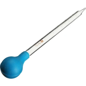 Guangdong Spirit Ölçek Hattı ile 10ML Kauçuk Kafa Cam Damlalıklı Cam Pipet Lab Damlalıklı Pipet