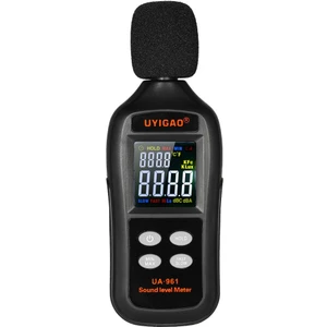 Guangdong Spirit Uyıgao LCD Dijital Ses Seviyesi Ölçer 35-135DB Gürültü Hacmi Ölçüm Cihazı Desibel Izleme Test Cihazı, Maks/min/veri Tutma Modu ile(Yurt Dışından)