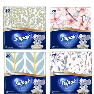 Deluxe Peçete Gösterişli Sofralar Serisi x 4'lü