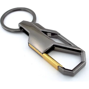 Antrasit Metal Kanca Hook Tasarım Metal Anahtarlık KC947