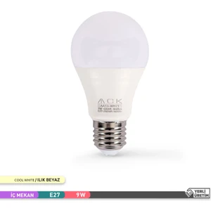 A60 Led Ampul 4000K Ilik Beyaz 840Lm 9W E27