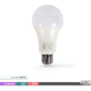 A70 Led Ampul 6500K Beyaz Işik 1450Lm 220-240V 15W E27