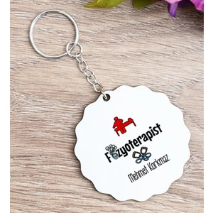 Hediye Dükkanı Kişiye Özel  Fizyoterapist Ahşap Anahtarlık