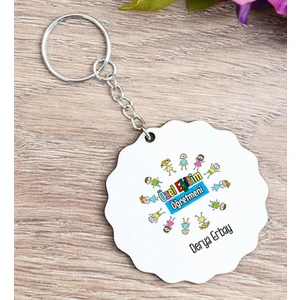 Hediye Dükkanı Kişiye Özel  Özel Eğitim Öğretmeni Ahşap Anahtarlık