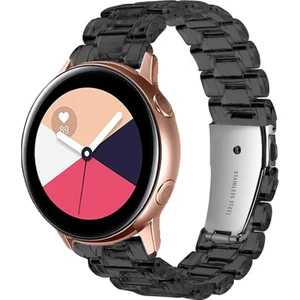 Samsung Galaxy Watch Gear S2 Kordon 20MM Şeffaf Baklalı Kordon