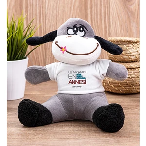 Hediye Dükkanı Kişiye Özel  Dünyanın En Iyi Annesi Peluş Eşek