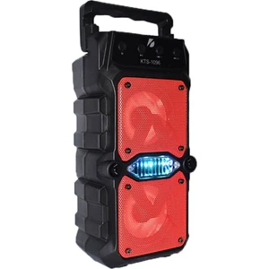Koçak Elektronik KTS-1096 Taşınabilir Kablosuz Bluetooth Hoparlör-Karaoke Hoparlör 3 Inç x 2 LED Işık