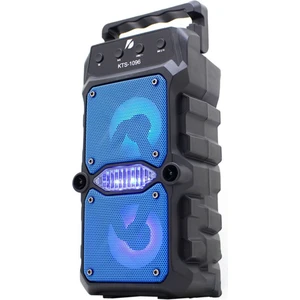 KTS Elektronik KTS-1096 Taşınabilir Kablosuz Bluetooth Hoparlör-Karaoke Hoparlör 3 Inç x 2 LED Işık