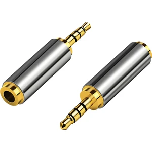 2.5 mm To 3.5 mm Çevirici Adaptör 2.5mm Erkek 3.5mm Dişi 4 Boğumlu Stereo Kulaklık Jakı Dönüştürücü