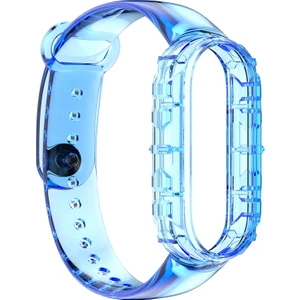 Xiaomi Mi Band 6 & 5/amazfit Band 5 Için Evrensel Tpu Entegre Yedek Kayış Kordonlu Saat (Yurt Dışından)