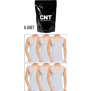 Cennetoğlu 6 Adet %100 Pamuk Hijyenik Paketinde Beyaz Erkek Penye Atlet Ekonomik Paket
