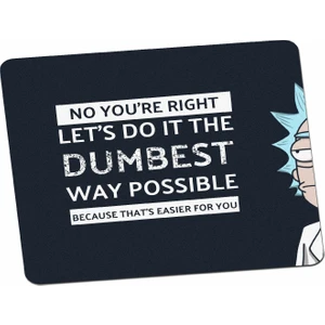 Panorama Ajans Rick And Morty Motto Motivasyon Hayat Kuralları Mouse Pad