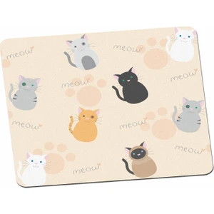 Panorama Ajans Tatlı Kediler Pattern Pastel Hayvan Mouse Pad