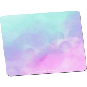 Panorama Ajans Sade Pastel Renk Bulut Mavi Pembe Minimal Mouse Pad