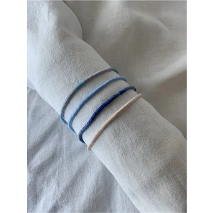 Atölye Merdiven Mavi Tonları 4lü Ip Bileklik Seti