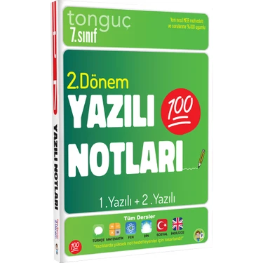 Tonguç Akademi 7. Sınıf Yazılı Notları 2. Dönem 1 ve 2.