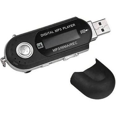 Sanlindou 8 Gb Usb 2.0 Mini Lcd Flash Sürücü Mp3 Müzik Çalar Fm Radyo (Siyah) (Yurt